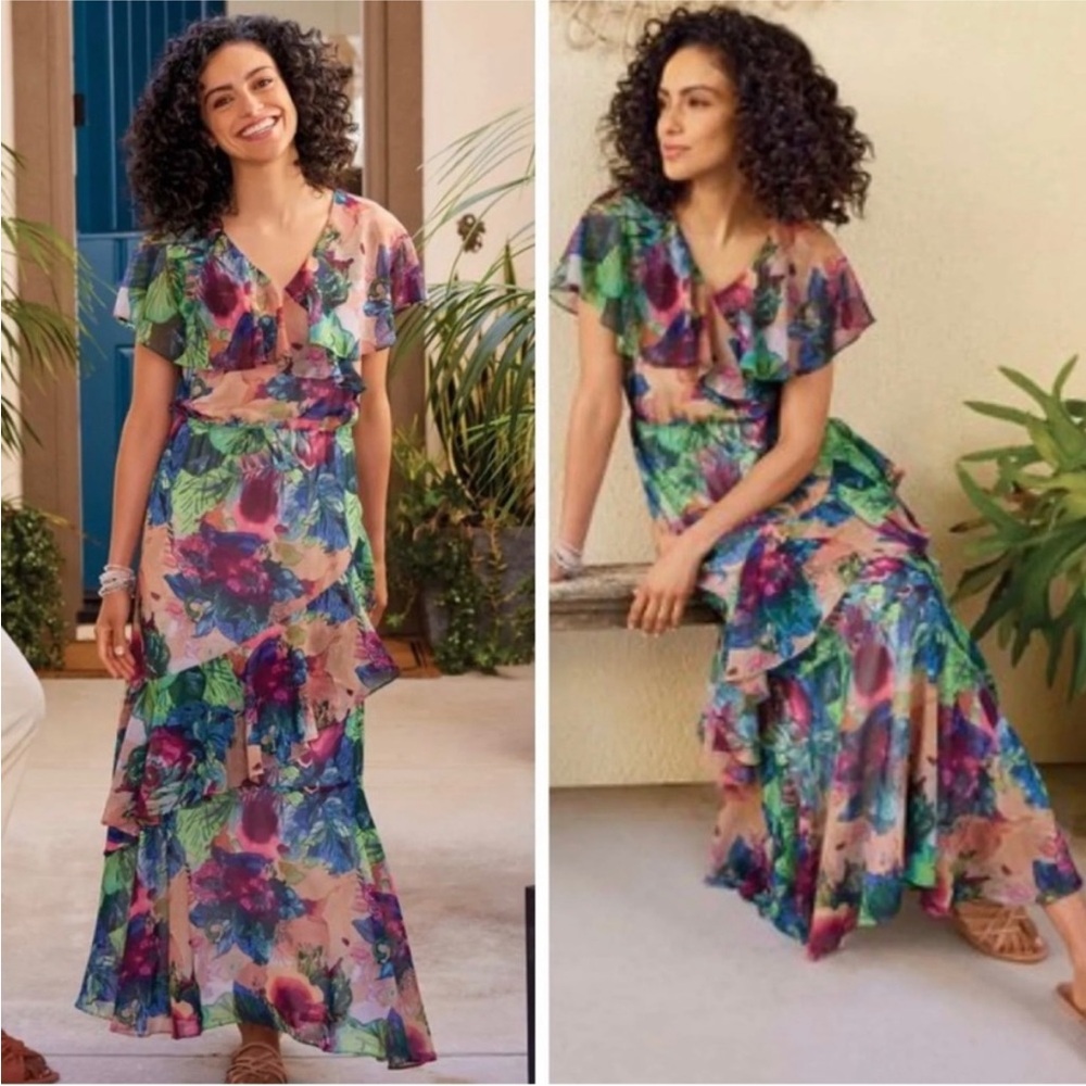 Soft Surroundings Ambrosia Maxi Dress, size S